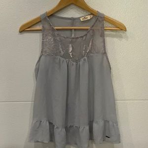 Hollister Sheer Velvet Top